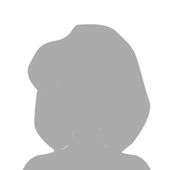 Female Default Placeholder Avatar Profile Gray Picture Isolated on White Background . Vector illustration Avatar — Stock Vector