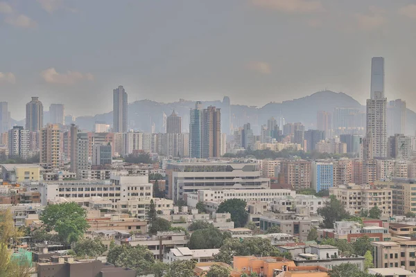 Krajobraz Kowloon Bliskim Kowloon Tong — Zdjęcie stockowe