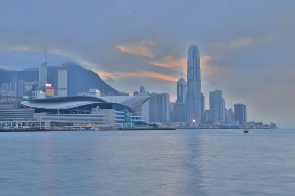 观察维多利亚港的目的地 — 图库照片