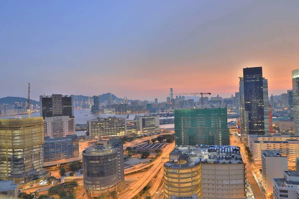 工业建筑和商业区 Kowloo — 图库照片