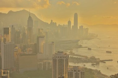 Bir görünümü, gün batımı İskoç Hill