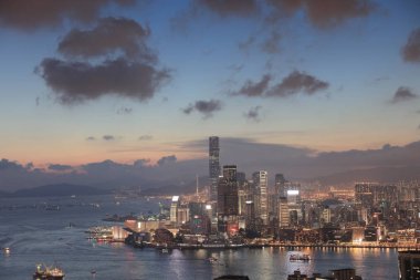 Görünüm noktasından İskoç Hill, Hong Kong.