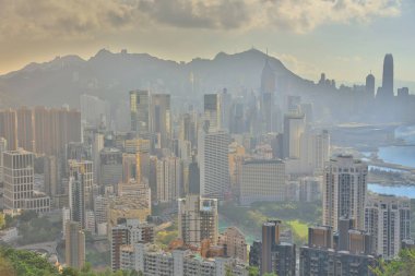 Bir görünümü, gün batımı İskoç Hill.