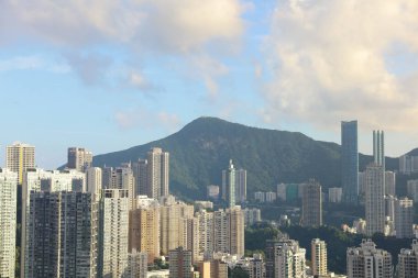 Hong Kong İskoç Tepesi'nden Island view.