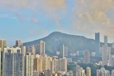 Hong Kong İskoç Tepesi'nden Island view.
