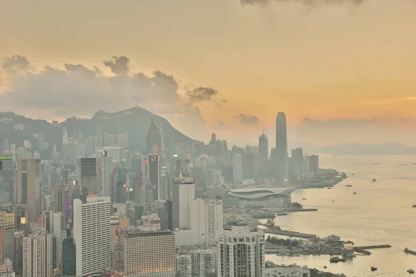 Panoráma Města Hong Kong Victoria Harbour — Stock fotografie