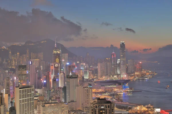 Hong Kong Cityscape Victoria Limanı — Stok fotoğraf