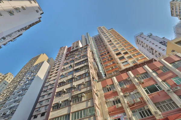 Een Oude Flatgebouw District Shek Tong Tsui — Stockfoto