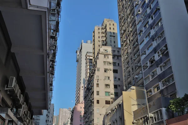 Een Oude Flatgebouw District Shek Tong Tsui — Stockfoto