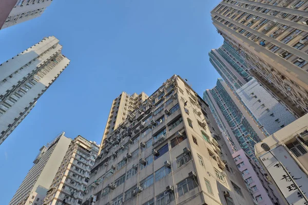 Een Oude Flatgebouw District Shek Tong Tsui — Stockfoto