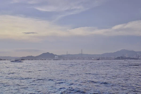 Die Rülpsende Bucht Victoria Harbour Hong Kong — Stockfoto