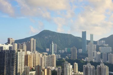 Hong Kong İskoç Tepesi'nden Island view.