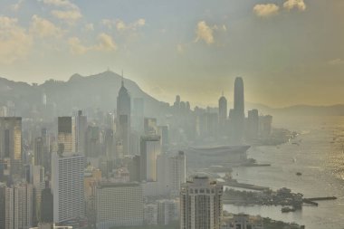 Bir görünümü, gün batımı İskoç Hill.