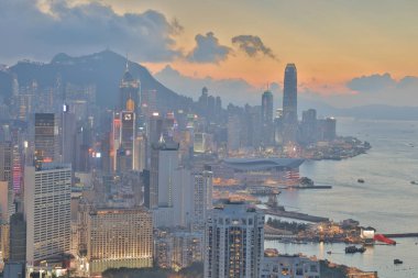 Bir görünümü, gün batımı İskoç Hill