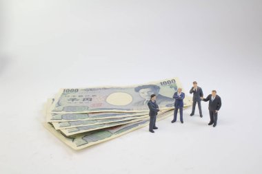 Banka notu bir rakam iş adam tanding