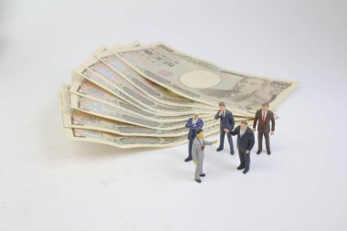 Banka notu bir rakam iş adam tanding