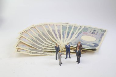 Banka notu bir rakam iş adam tanding