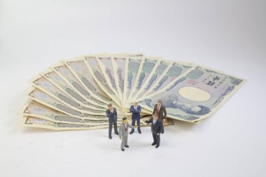 Banka notu bir rakam iş adam tanding