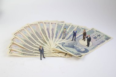 Banka notu bir rakam iş adam tanding