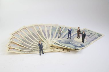 Banka notu bir rakam iş adam tanding