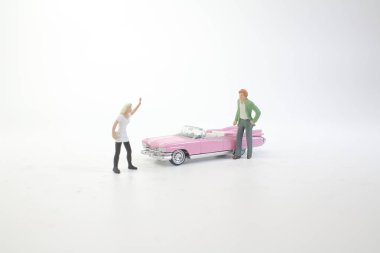 mini dünya eğlenceli araba ile figür