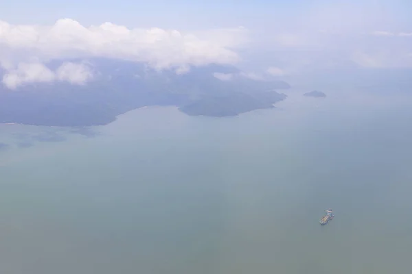 Una Vista Desde Plano Hong Kong Ciudad Scape — Foto de Stock