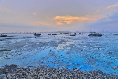 Sunset beach içinde hong kong Lau çıtını Shan