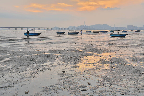 a Deep Bay, Shenzhen Bay, view at hk 