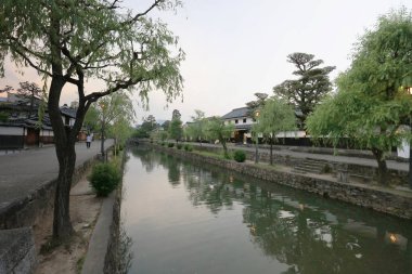 kurashiki bikan tarihsel çeyrek Japonya