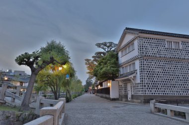 kurashiki bikan tarihsel çeyrek Japonya