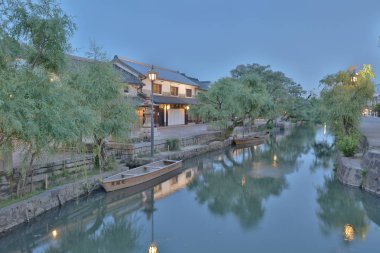 kurashiki bikan tarihsel çeyrek Japonya