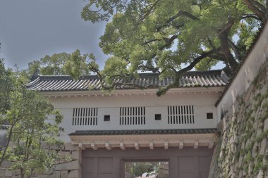Okayama Castle Japonya 'da kale Kulesi