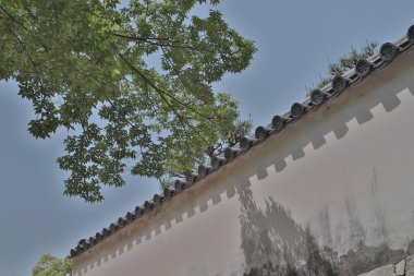 Okayama Castle Japonya 'da kale Kulesi