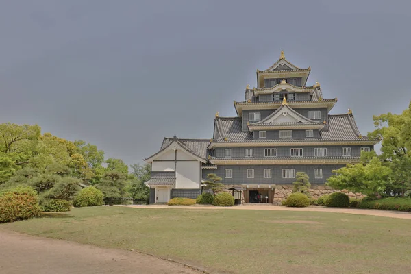 Okayama Slott Och Kanalen Okayama City — Stockfoto