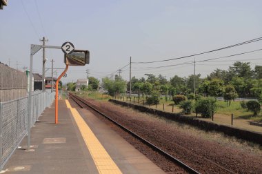 Bizen ICHINOMIYA istasyonunda Okayama Japonya