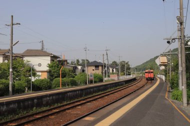 Bizen ICHINOMIYA istasyonunda Okayama Japonya