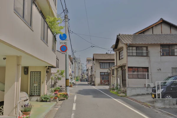 Una Zona Residencial Okayama Japón — Foto de Stock