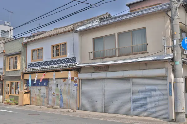 Una Zona Residencial Okayama Japón — Foto de Stock