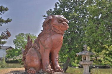 Bu Okayama bir Japon Shinto tapınağın 