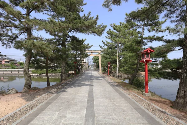 是冈山的日本神社 — 图库照片