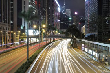 Gloucester Road Wan Chai Disctrict, Hk gecesi