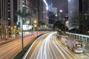 Gloucester Road Wan Chai Disctrict, Hk gecesi