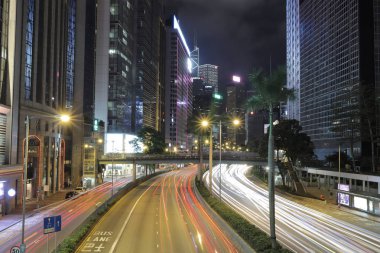 Gloucester Road Wan Chai Disctrict, Hk gecesi