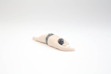 Sumo güreşçisi geleneksel rafa bir rakam