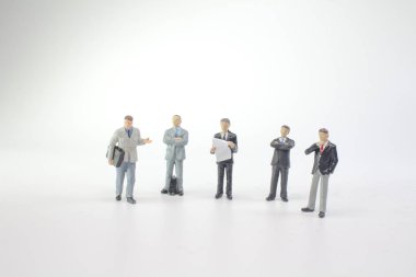 bir küçük işletme rakam insanlar sahnede