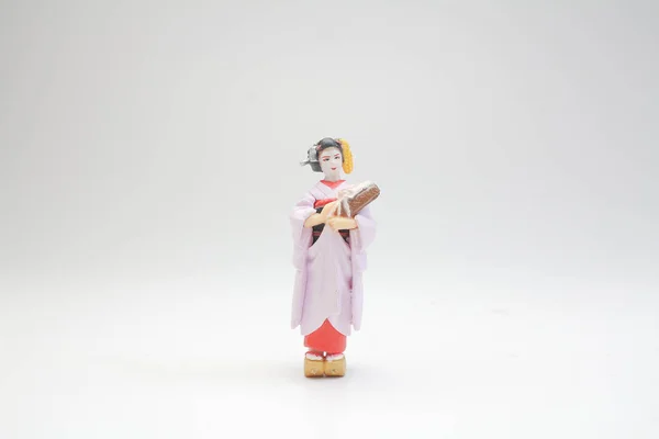 Tiny Figurera Japansk Traditionell Docka — Stockfoto