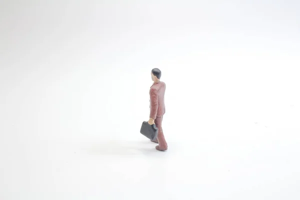 Tiny Busines Figure People Stage — Stock Photo, Image