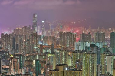 HK şehir Kowloon Hong Kong Tepesi