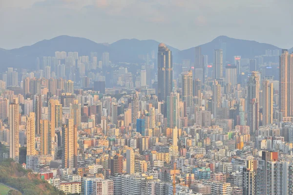 建物アパート パターン Hong Kong の生活 — ストック写真