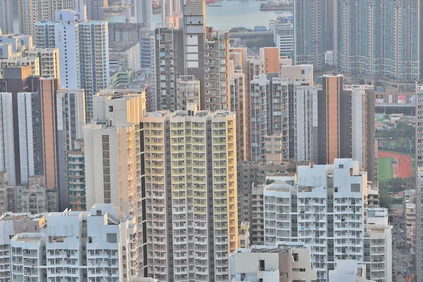 ウェスト カオルーンの香港の都市の眺め — ストック写真